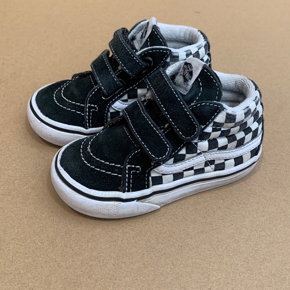 Vans Other - Vans Sk8-Mid  black and white Checkerboard